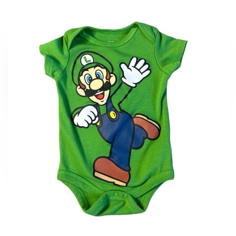 Super Mario - Luigi onesie 3-6 months